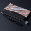 IDYR Khyam Woven Leather Clutch in Black | Handmade Moroccan Artisan Bag