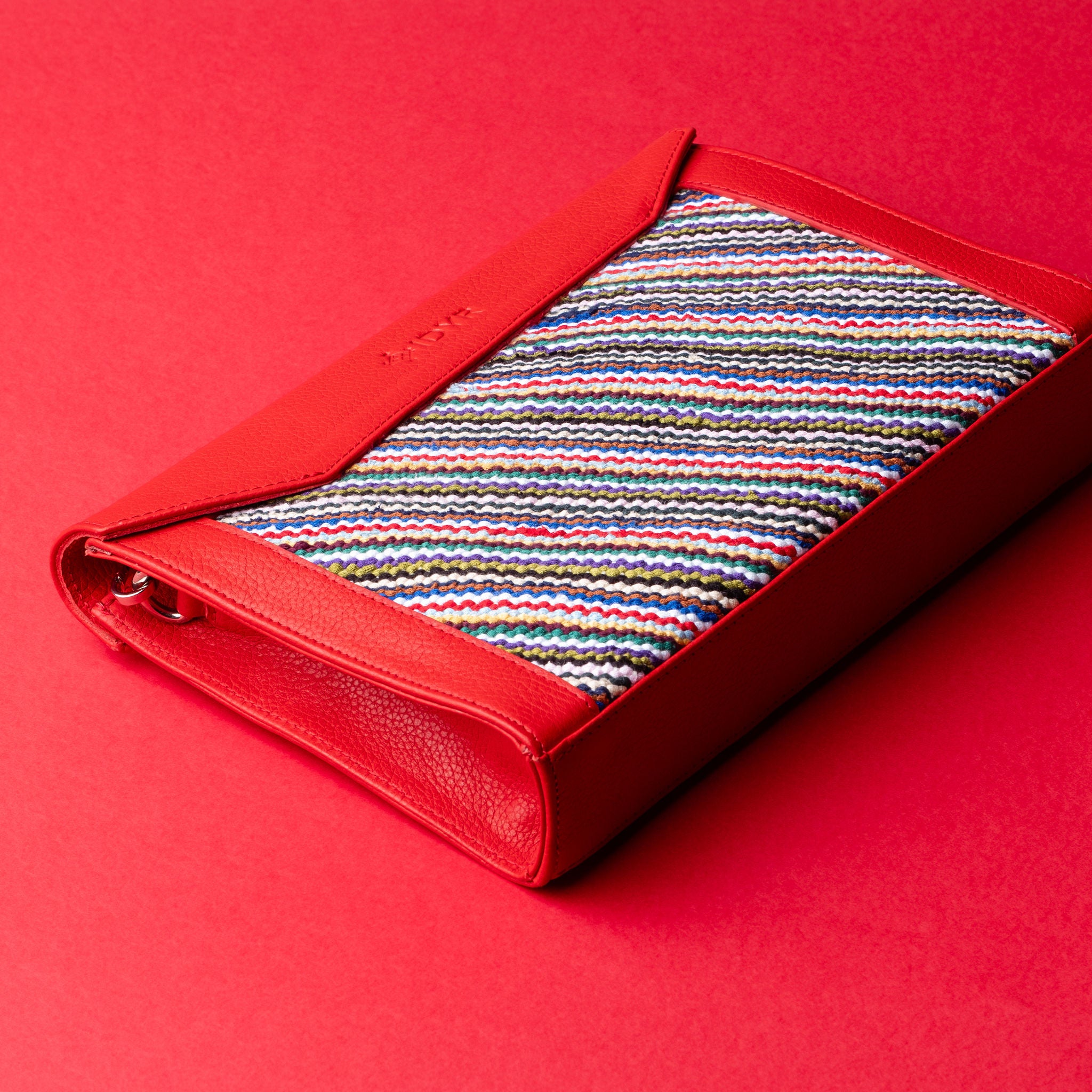 IDYR Ounila Crossbody Bag in Red | Handmade Luxury Moroccan Leather
