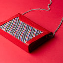 IDYR Ounila Crossbody Bag in Red | Handmade Luxury Moroccan Leather