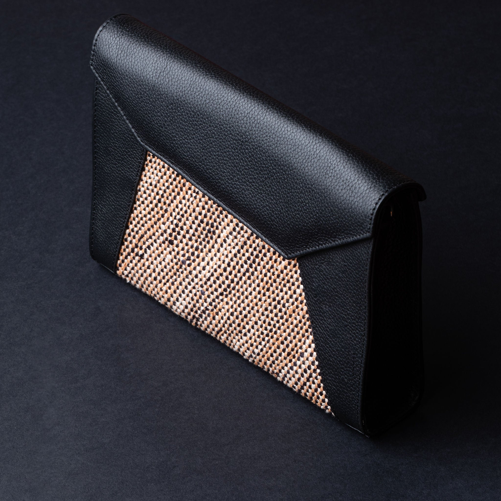 IDYR Ounila Crossbody Bag in Black | Handmade Luxury Moroccan Leather