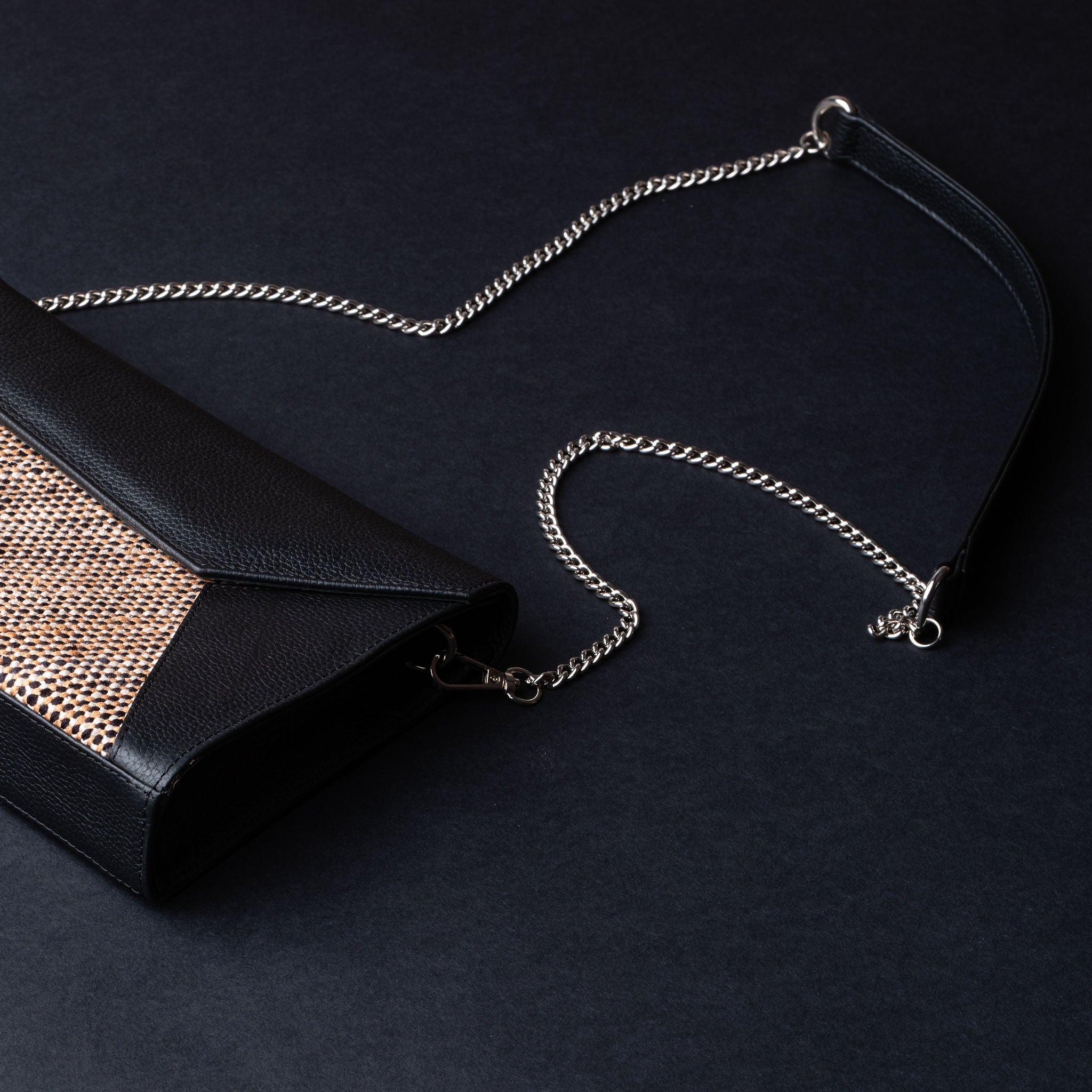 IDYR Ounila Crossbody Bag in Black | Handmade Luxury Moroccan Leather