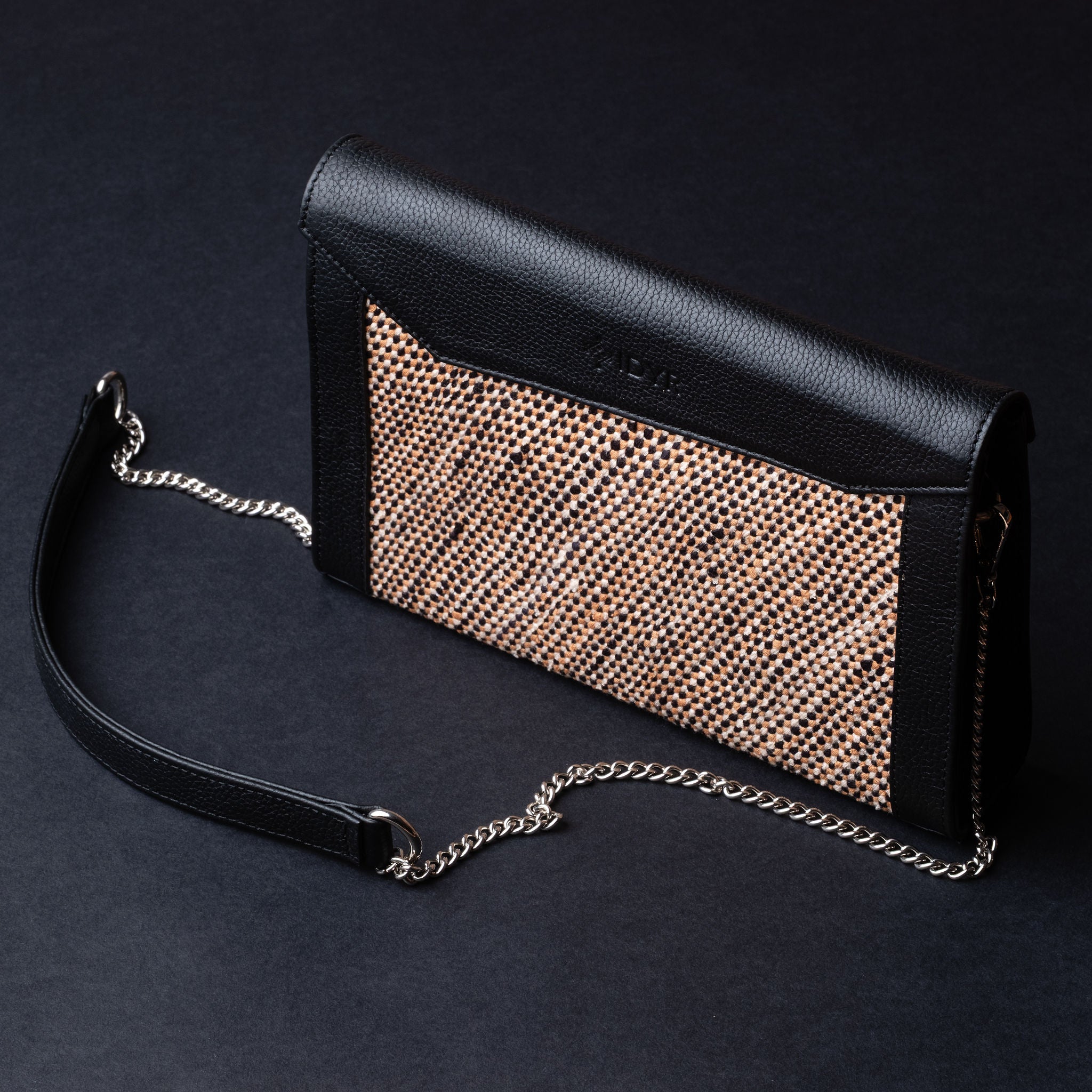 IDYR Ounila Crossbody Bag in Black | Handmade Luxury Moroccan Leather