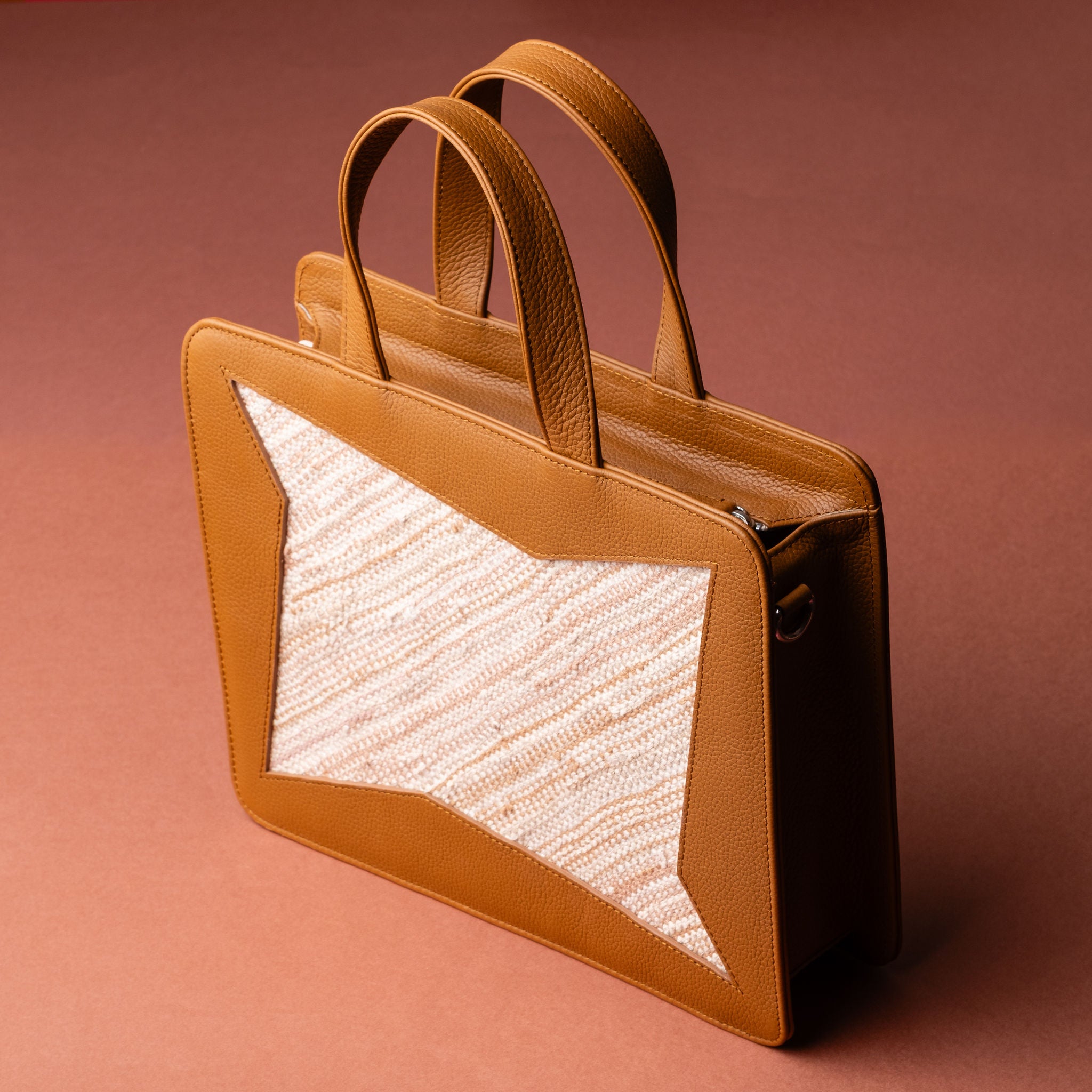 IDYR Kasr Medium Leather Handbag in Brown | Handmade Luxury Moroccan Bag
