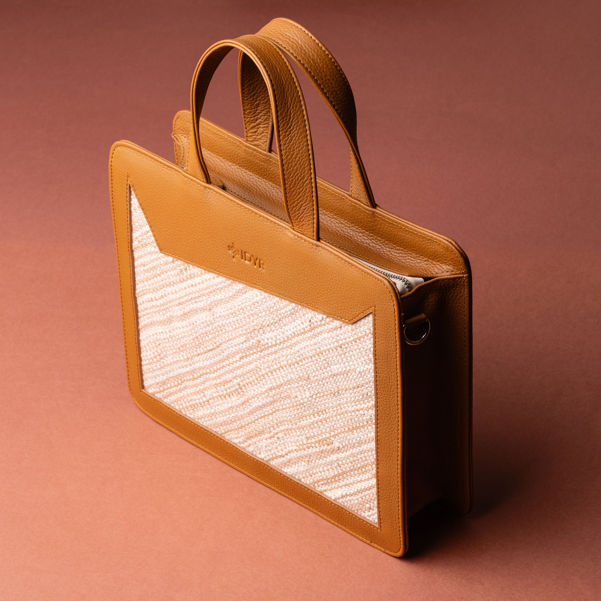 IDYR Kasr Medium Leather Handbag in Brown | Handmade Luxury Moroccan Bag