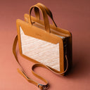 IDYR Kasr Medium Leather Handbag in Brown | Handmade Luxury Moroccan Bag