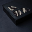 IDYR Khmissa Gift Set in Black | Handmade Moroccan Leather & Boucherouite