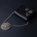 IDYR Khmissa Gift Set in Black | Handmade Moroccan Leather & Boucherouite