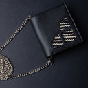 IDYR Khmissa Gift Set in Black | Handmade Moroccan Leather & Boucherouite