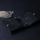 IDYR Khmissa Gift Set in Black | Handmade Moroccan Leather & Boucherouite