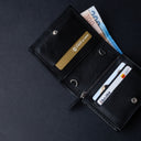 IDYR Khmissa Gift Set in Black | Handmade Moroccan Leather & Boucherouite