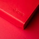 IDYR Khmissa Gift Set in Red | Handmade Moroccan Leather & Boucherouite