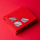 IDYR Khmissa Gift Set in Red | Handmade Moroccan Leather & Boucherouite