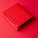 IDYR Khmissa Gift Set in Red | Handmade Moroccan Leather & Boucherouite