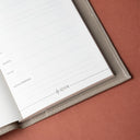 IDYR Kennash Notebook Cover Set in Beige | Handmade Moroccan Leather & Boucherouite