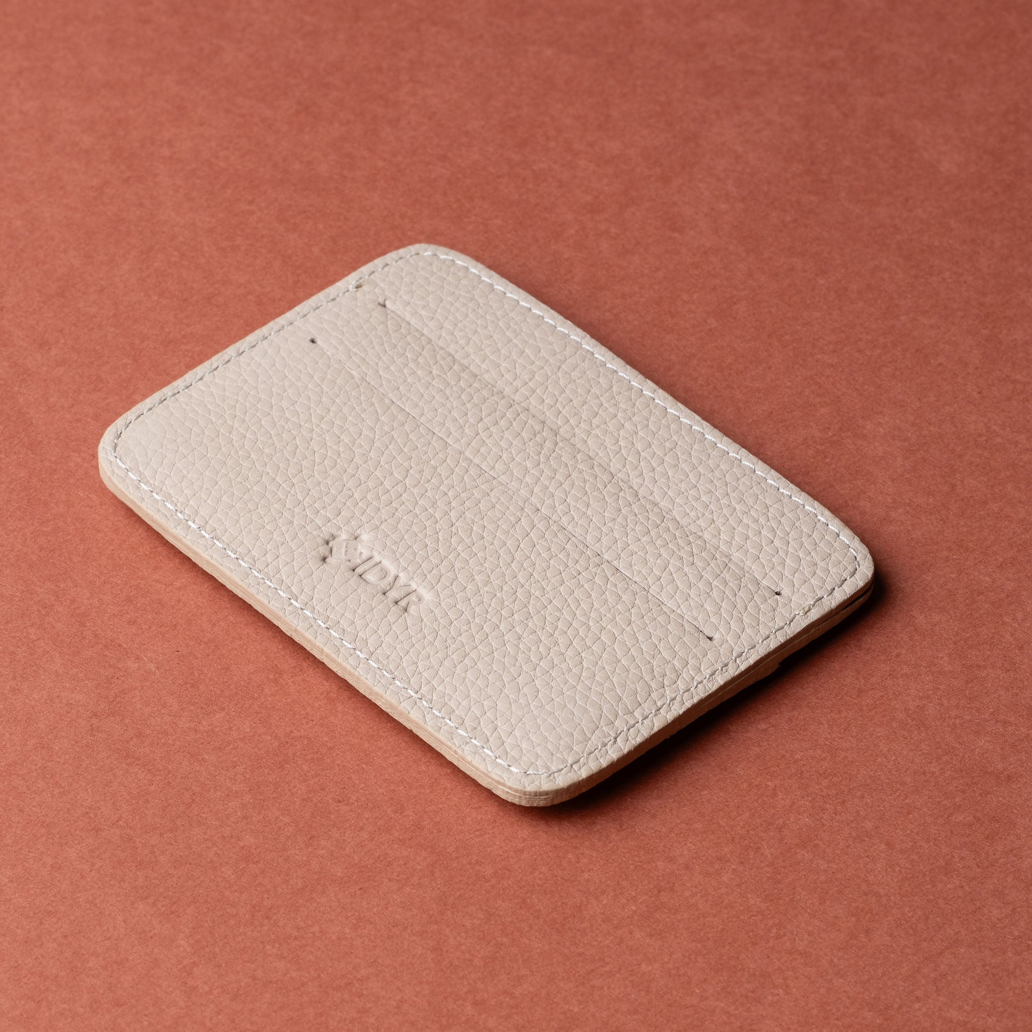 IDYR Tahaddunt Card Holder in Beige | Handmade Luxury Moroccan Leather Accessory