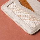 IDYR Tahaddunt Card Holder in Beige | Handmade Luxury Moroccan Leather Accessory