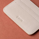 IDYR Tahaddunt Card Holder in Beige | Handmade Luxury Moroccan Leather Accessory