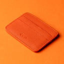 IDYR Tahaddunt Card Holder Orange | Handmade Luxury Moroccan Leather Accessory