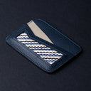 IDYR Tahaddunt Card Holder Blue | Handmade Luxury Moroccan Leather Accessory