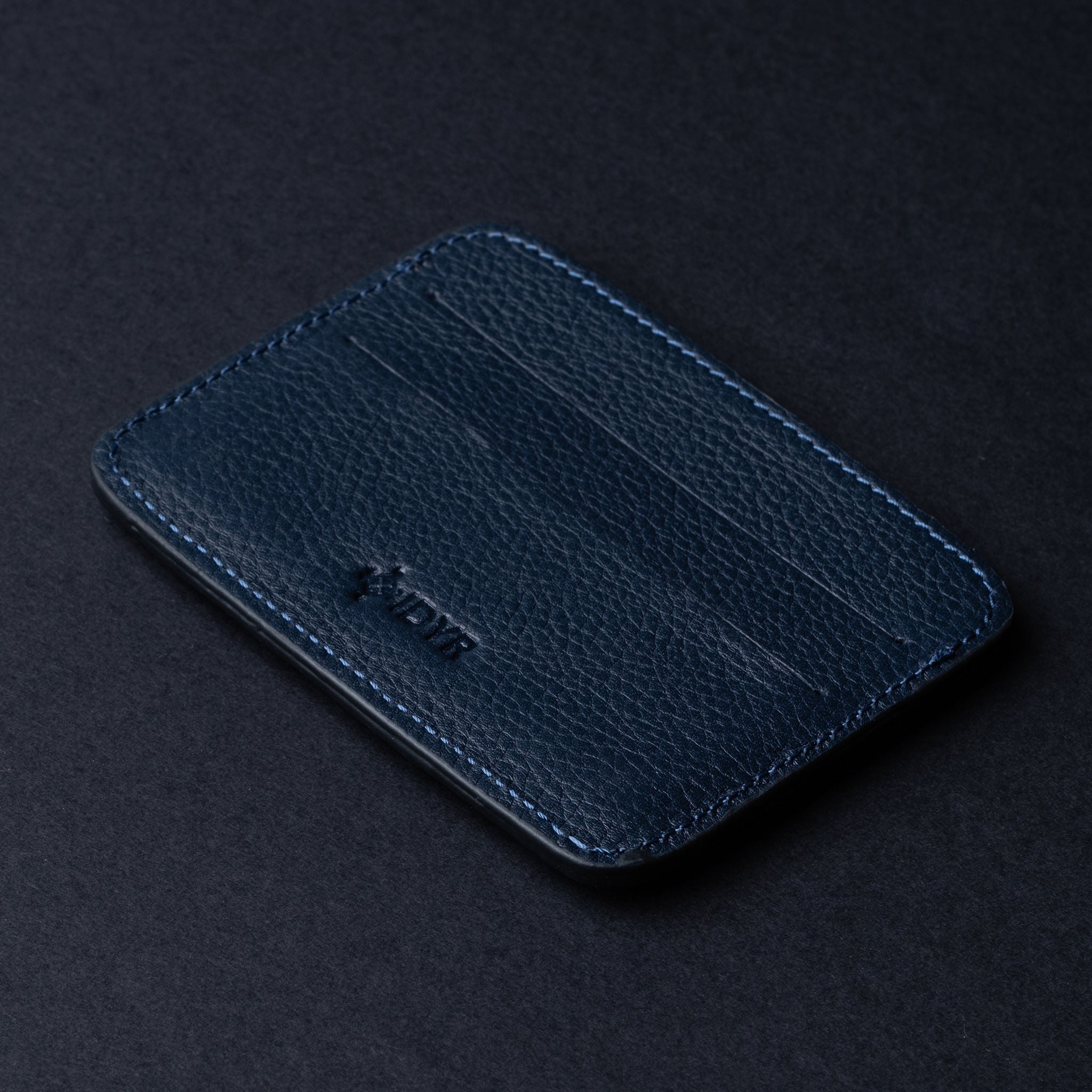 IDYR Tahaddunt Card Holder Blue | Handmade Luxury Moroccan Leather Accessory