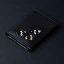 IDYR Beztam II Wallet in Black | Handmade Moroccan Leather & Boucherouite