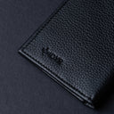 IDYR Beztam II Wallet in Black | Handmade Moroccan Leather & Boucherouite