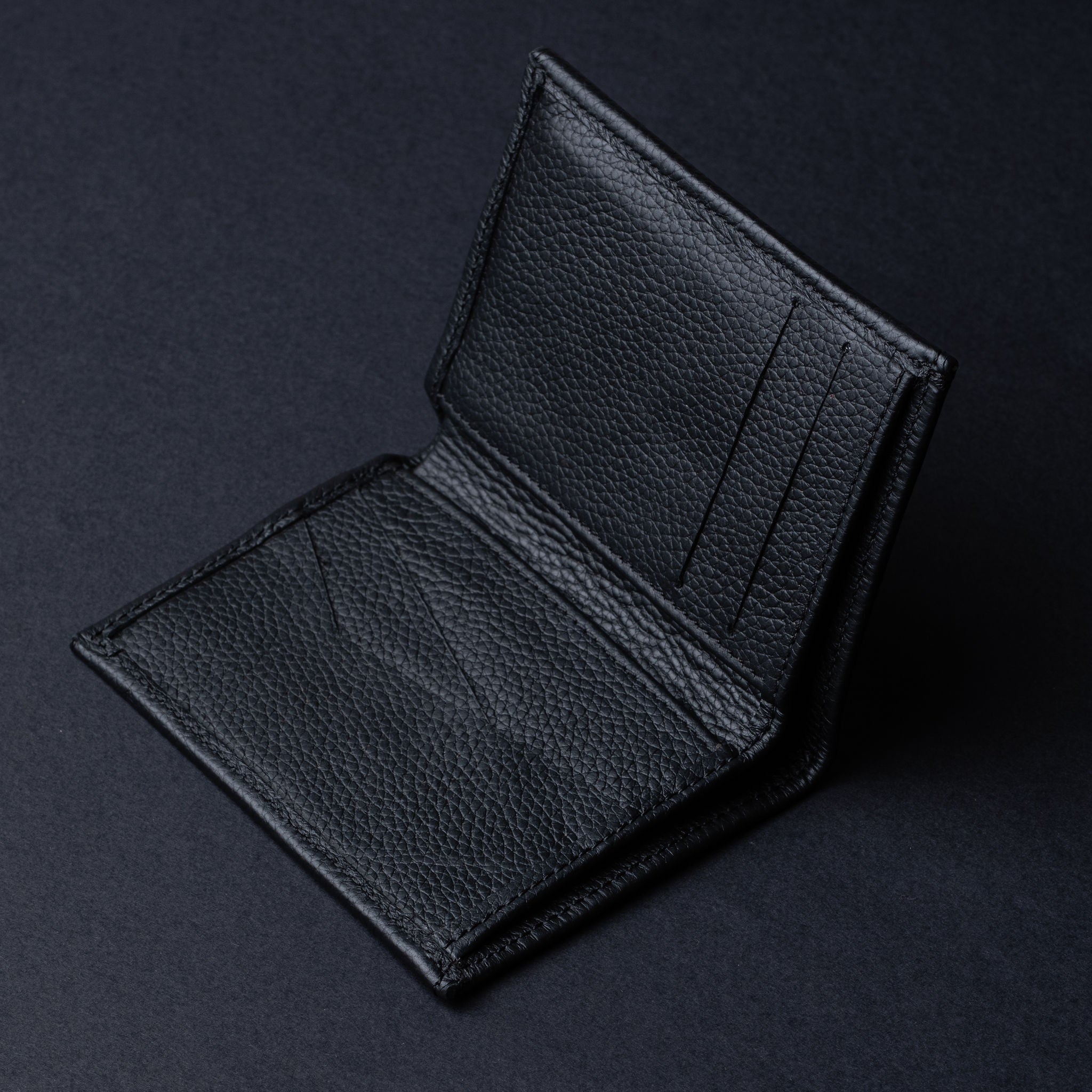 IDYR Beztam II Wallet in Black | Handmade Moroccan Leather & Boucherouite