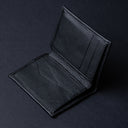 IDYR Beztam II Wallet in Black | Handmade Moroccan Leather & Boucherouite