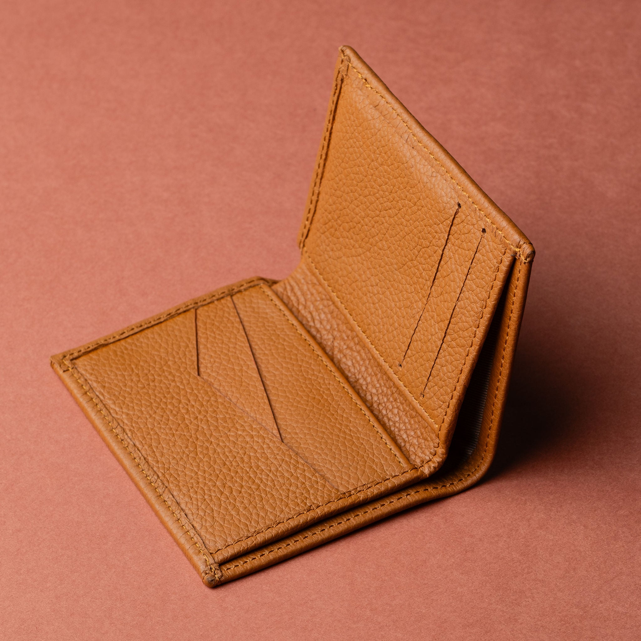 IDYR Beztam II Wallet in Brown  | Handmade Moroccan Leather & Boucherouite
