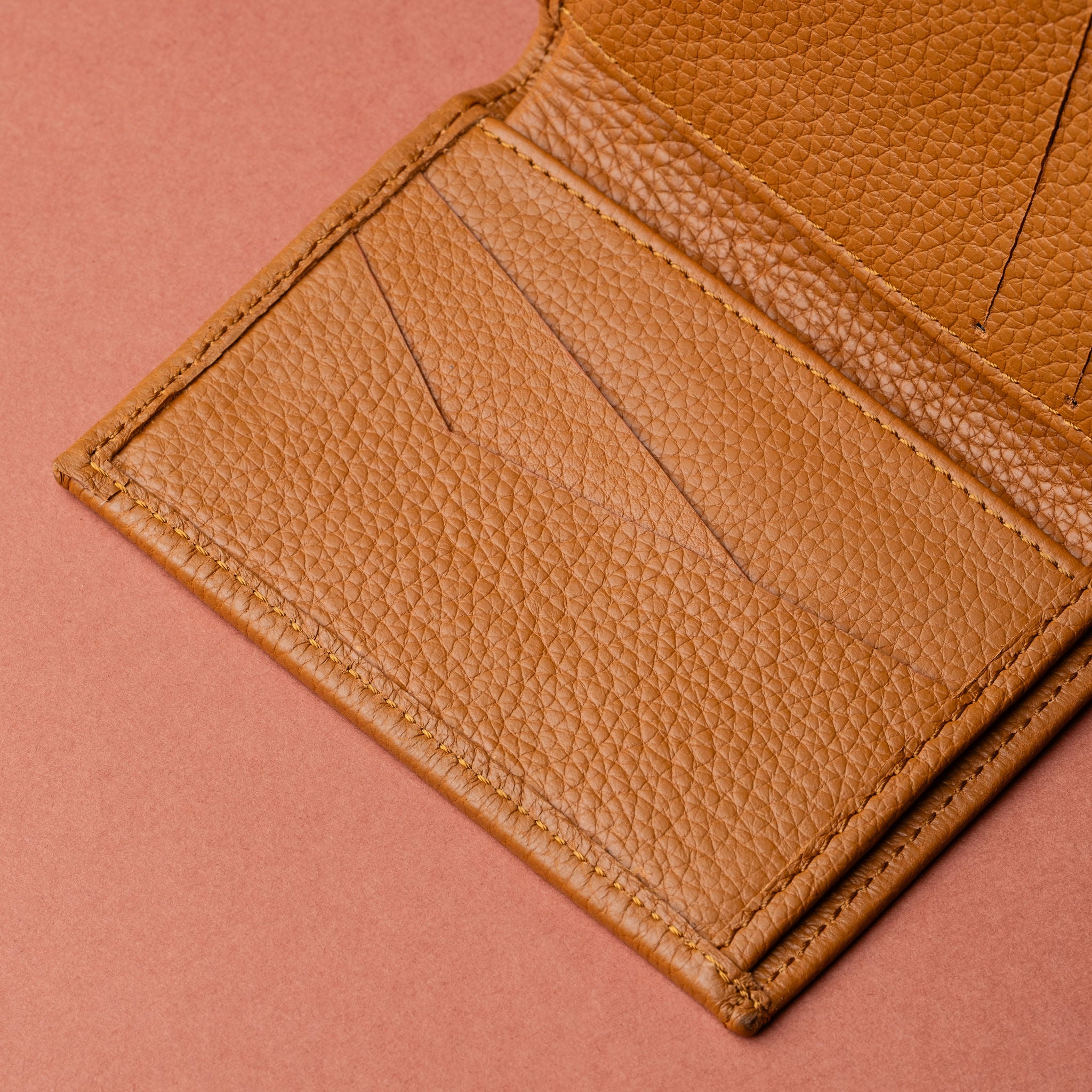 IDYR Beztam II Wallet in Brown  | Handmade Moroccan Leather & Boucherouite