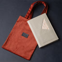 IDYR Kennash Notebook Cover Set in Beige | Handmade Moroccan Leather & Boucherouite