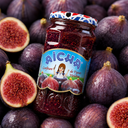 Aïcha violet fig jam 430g jar with figs
