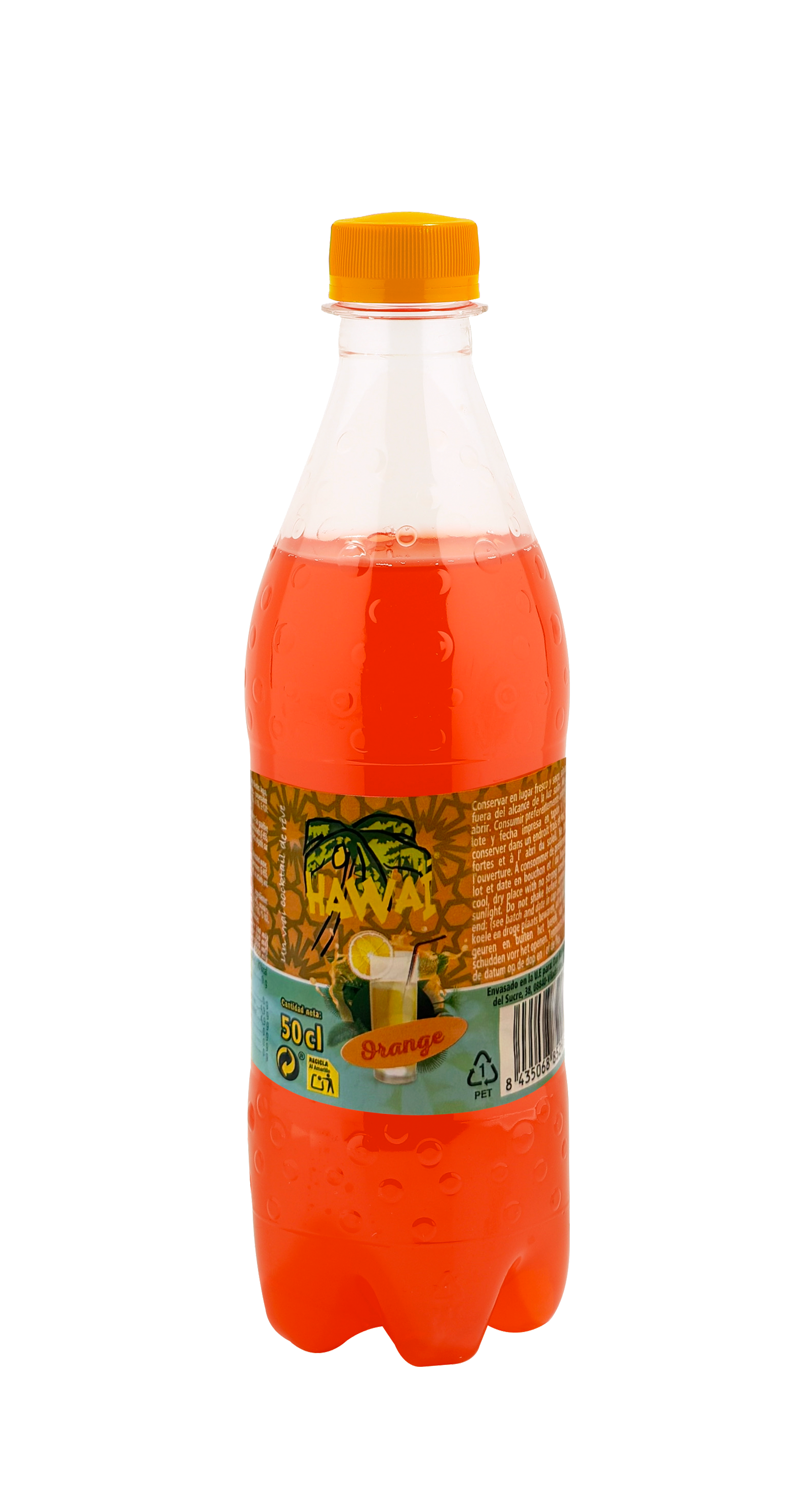 Hawai Orange 500ml Plastic Bottle (Pack of 12)