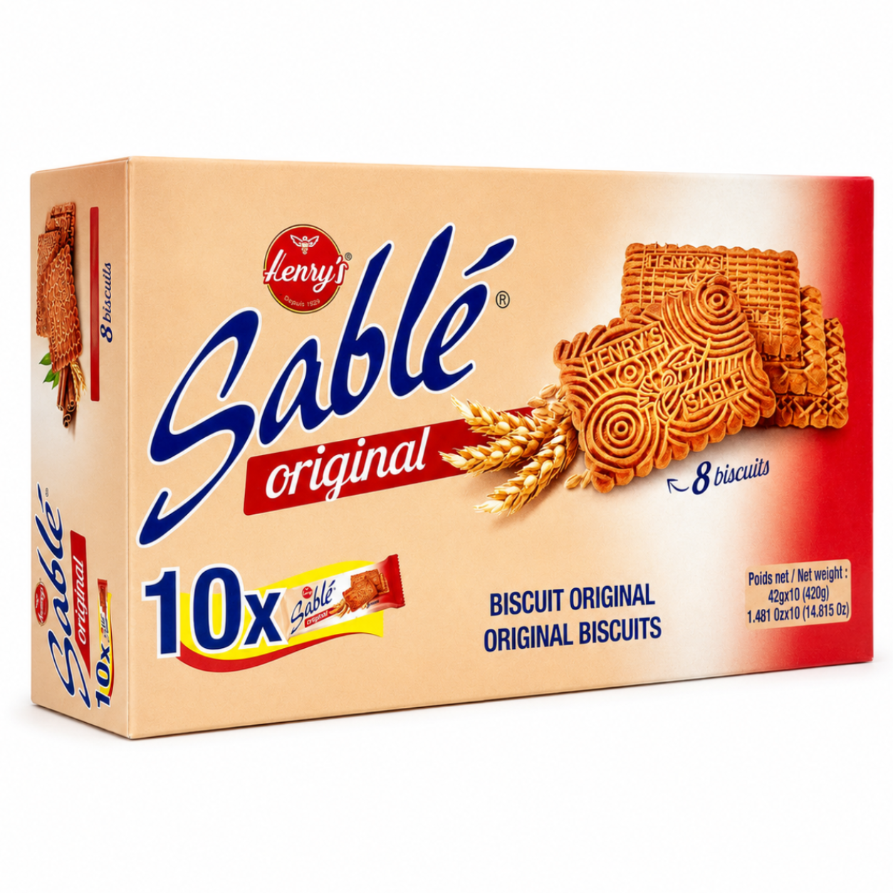 Henry’s Sablé Original Biscuits 10 x 8 Biscuits