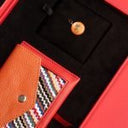IDYR Khmissa Gift Set Red | Handmade Moroccan Leather & Boucherouite