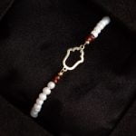 IDYR Khmissa Gift Set Red | Handmade Moroccan Leather & Boucherouite
