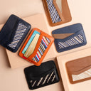 IDYR Tahaddunt Card Holder Orange | Handmade Luxury Moroccan Leather Accessory