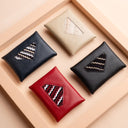 IDYR Ltam Card Holder in Black | Handmade Luxury Moroccan Leather Accessory