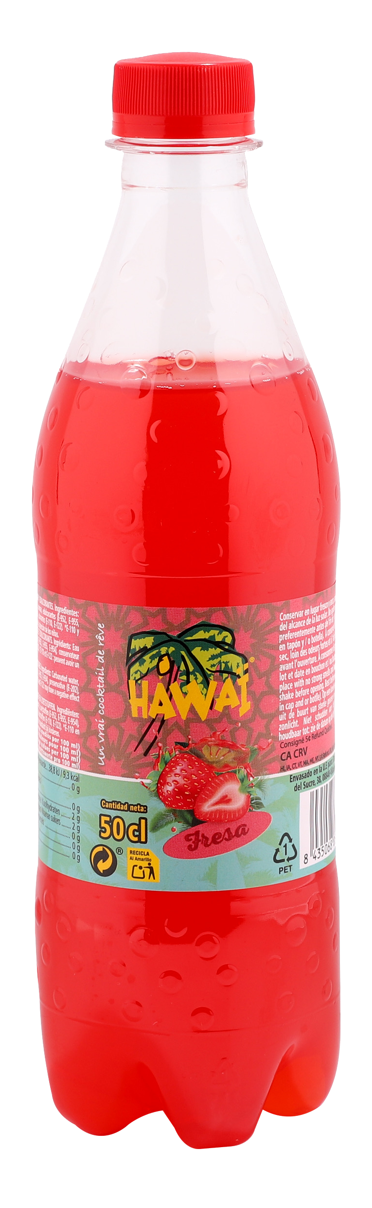 Hawai Stawberry 500ml Plastic Bottle (Pack of 12)